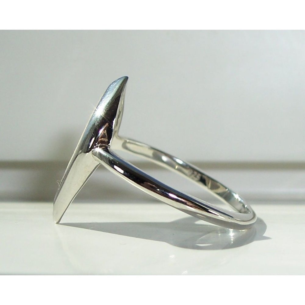 Mystic Shape White Fire Opal Ring .925 Sterling Silver Women's - Picture 8 of 16
